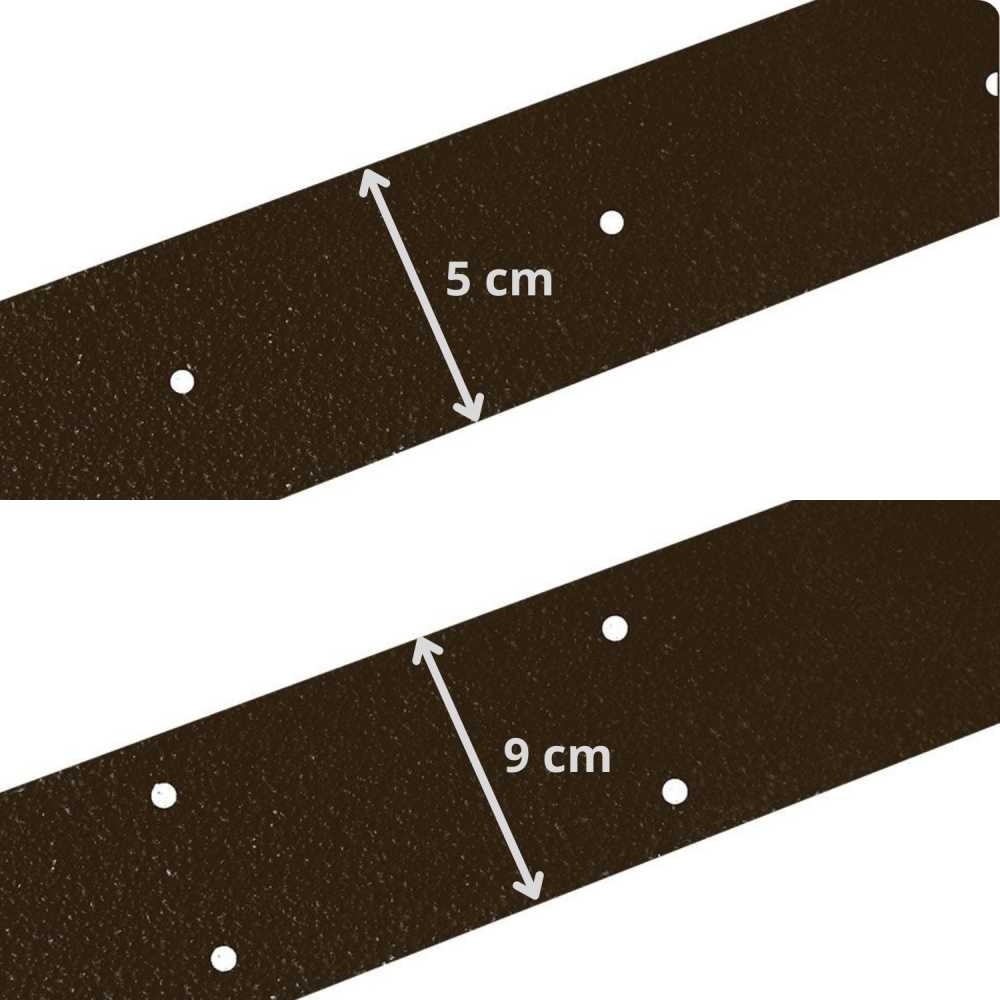 Protišmykový podlahový pás IG Fine, tmavo hneda, 9x120 cm