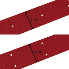 Protišmykový podlahový pás IG Fine, červená, 9x120 cm