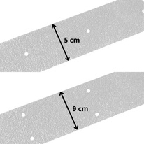 Protišmykový podlahový pás IG Fine, biela, 9x100 cm