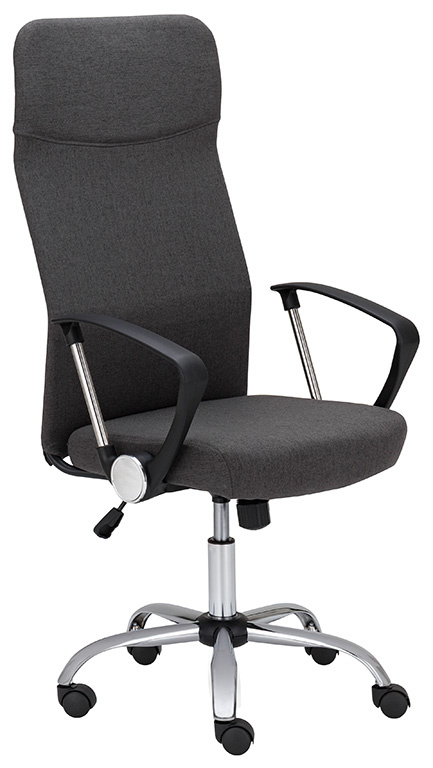 Kancelárska stolička MEDEA celočalúnená, tmavo šeda