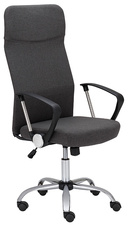 Kancelárska stolička MEDEA celočalúnená, tmavo šeda