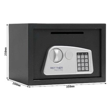 Rottner Jupiter 3 EL Slot nábytkový vhodový trezor, antracit - 4