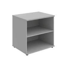 HOBIS skriňa stolová otvorená - SP 80 60 P, roky pozdĺž, šeda