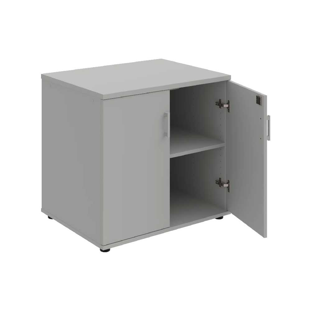 HOBIS skriňa stolová uzatvárateľná so zámkom - SPZ 80 60 P, roky pozdĺž, šeda