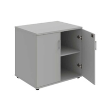 HOBIS skriňa stolová uzatvárateľná so zámkom - SPZ 80 60 P, roky pozdĺž, šeda