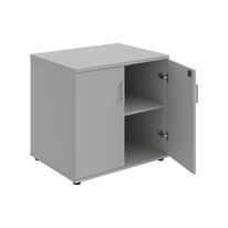 HOBIS skriňa stolová uzatvárateľná so zámkom - SPZ 80 60 N, roky naprieč, šeda