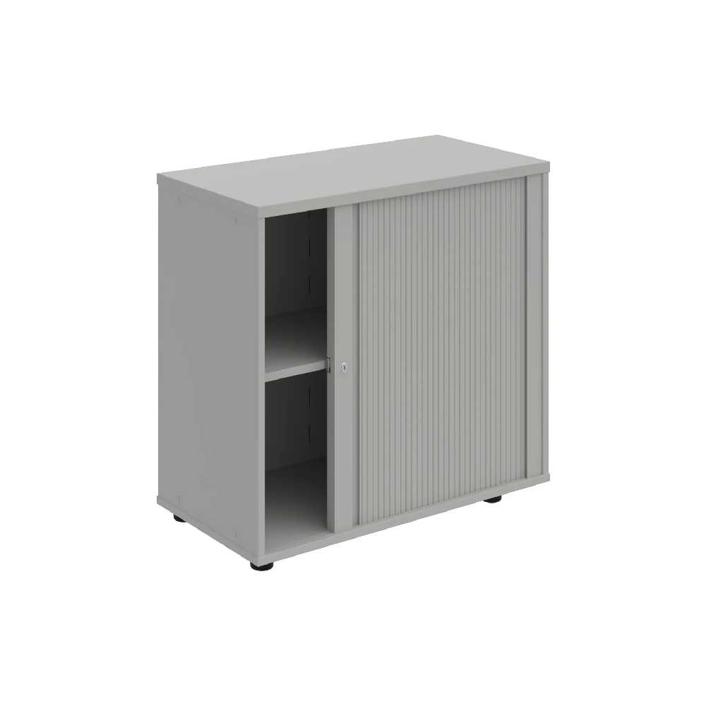 HOBIS skriňa stolová roletová pravá so zámkom - SPRZ 80 40 P, šeda