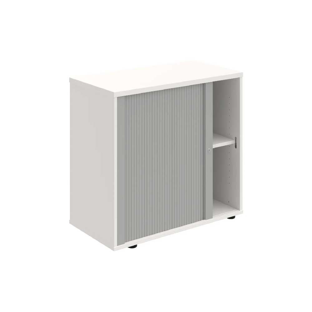 HOBIS skriňa stolová roletová ľavá so zámkom - SPRZ 80 40 L, biela