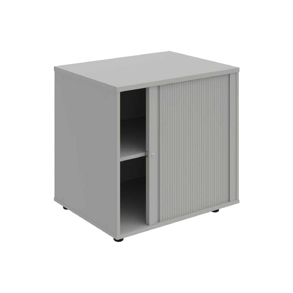 HOBIS skriňa stolová roletová pravá so zámkom - SPRZ 80 60 P P, roky pozdĺž, šeda