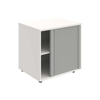 HOBIS skriňa stolová roletová pravá so zámkom - SPRZ 80 60 P P, roky pozdĺž, biela