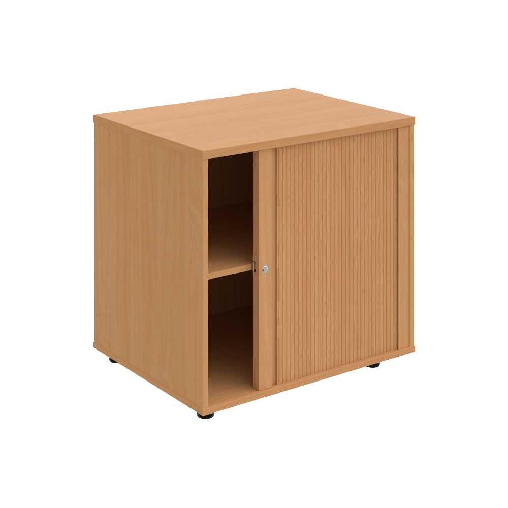 HOBIS skriňa stolová roletová pravá so zámkom - SPRZ 80 60 P N, roky naprieč, buk