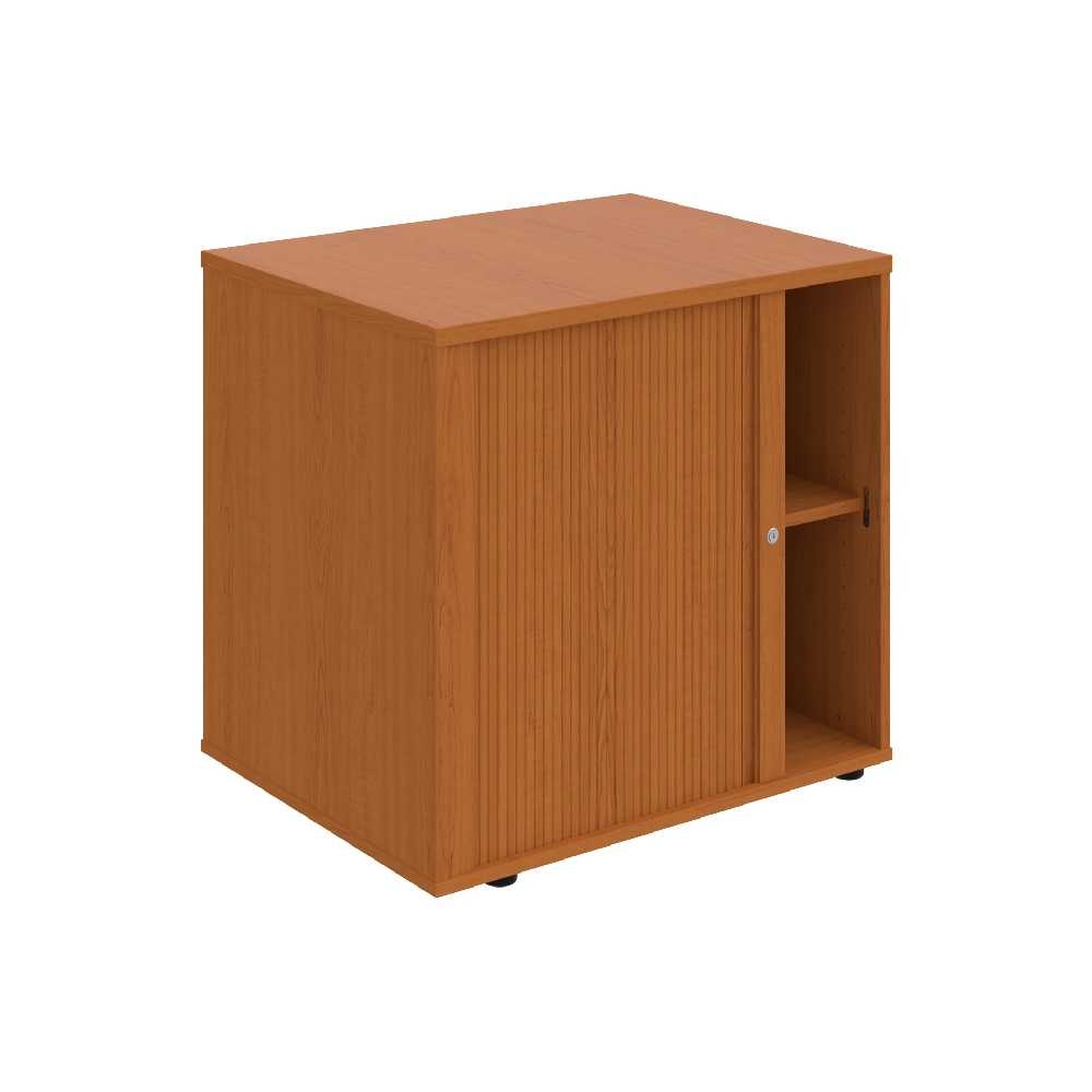 HOBIS skriňa stolová roletová ľavá so zámkom - SPRZ 80 60 L P, roky pozdĺž, čerešňa