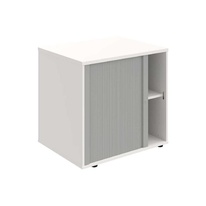 HOBIS skriňa stolová roletová ľavá so zámkom - SPRZ 80 60 L P, roky pozdĺž, biela