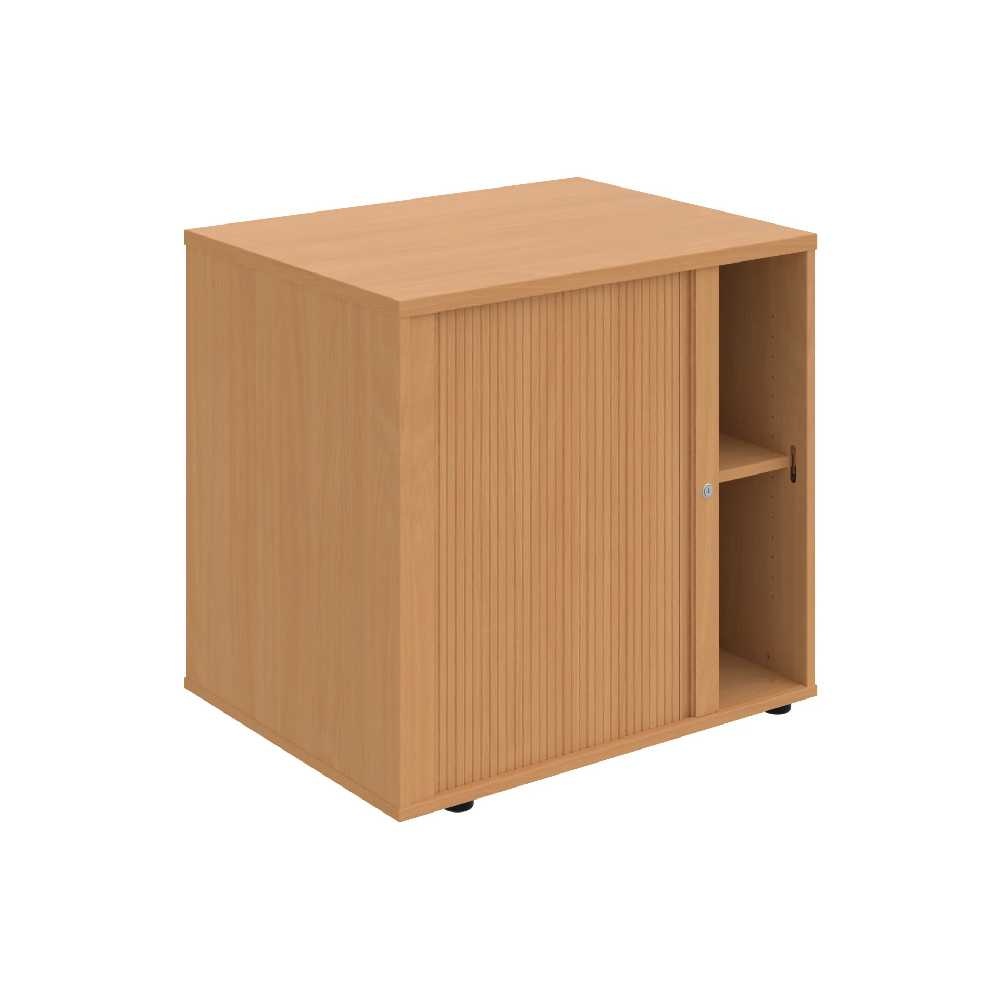 HOBIS skriňa stolová roletová ľavá so zámkom - SPRZ 80 60 L N, roky naprieč, buk