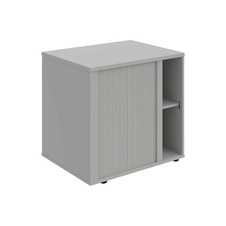 HOBIS skriňa stolová roletová ľavá so zámkom - SPRZ 80 60 L N, roky naprieč, šeda