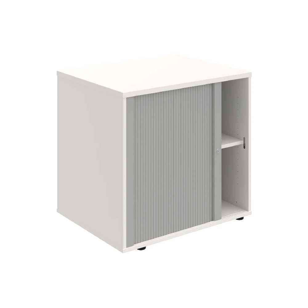 HOBIS skriňa stolová roletová ľavá so zámkom - SPRZ 80 60 L N, roky naprieč, biela