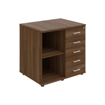 HOBIS skriňa stolová pravá s policou a zásuvkami - SPRZ 80 60 P P, roky pozdĺž, orech