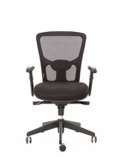 Kancelárska stolička DIKE bez podhlavníka, čierna - 5