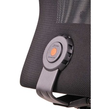 Kancelárska stolička CALYPSO XL, pevný podhlavník, čierna - 5