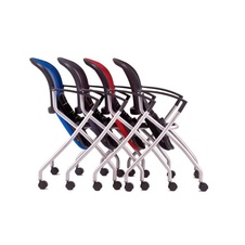 Rokovacia stolička Metis na kolieskach, antracit - 3