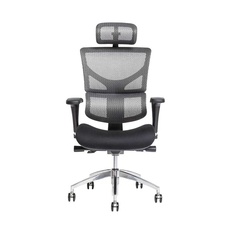 Kancelárska stolička MEROPE s podhlavníkom, antracit - 8