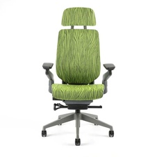 Kancelárska stolička Karme MESH, s podhlavníkom, zelená melírovaná - 8