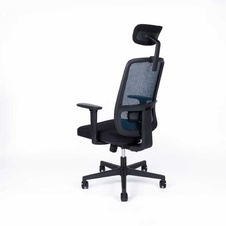 Kancelárska stolička CANTO SP, modrá mesh - 5