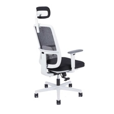 Kancelárska stolička CANTO WHITE SP, čierna mesh - 3