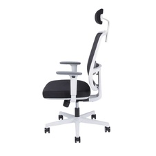 Kancelárska stolička CANTO WHITE SP, čierna mesh - 6