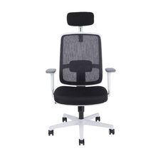 Kancelárska stolička CANTO WHITE SP, čierna mesh - 8