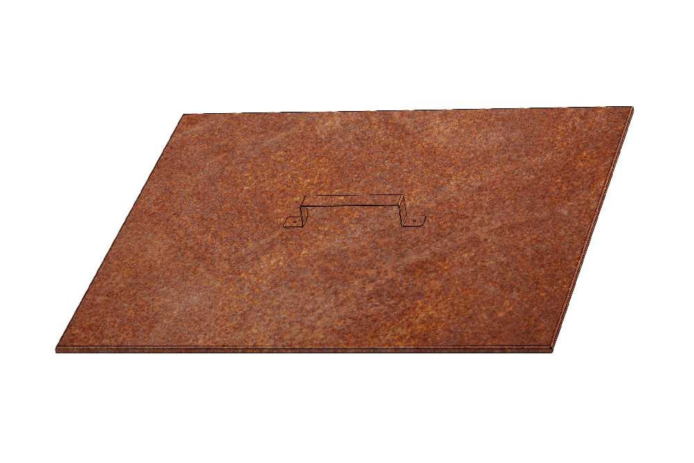 Corgarden veko pre záhradné ohnisko 50x50x1 cm