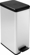 Plastový odpadkový kôš Curver Slim Bin 40l, strieborná
