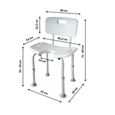 Stoličky do sprchy s hygienickým výrezom - 3