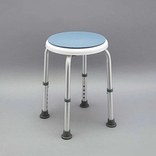 Stolička do sprchy s otočným sedákom a nosnosťou 120 kg - 1