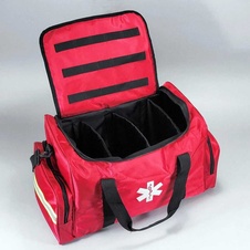 Záchranárska zdravotná taška Emergency-červená, bez náplne - 3