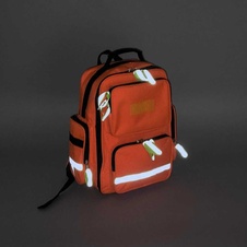 Zdravotnícky batoh Emergency-oraznžová, bez náplne - 5