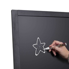 Drevené áčko Flip 55x105 cm, čierna - 9