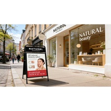 Kovové áčko Elegant s topkartou, formát 50x70 cm - 5