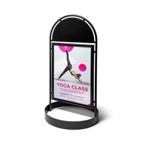 Reklamné áčko City Elegant Steel, A1, čierna