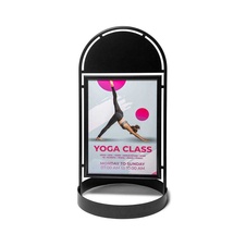 Reklamné áčko City Elegant Steel, A1, čierna - 1