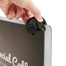 Kriedové reklamné áčko Grab & Grip, A1, biela - 6