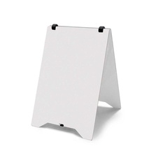 Kriedové reklamné áčko Grab & Grip, A2, biela - 1