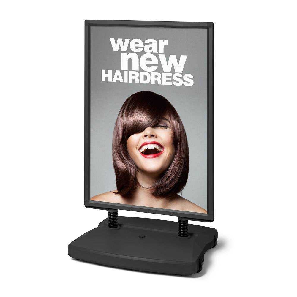 Zákaznícky pútač Windtalker City A0, čierna