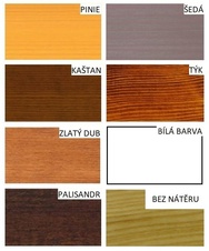 Parkový stôl Lana 1500 mm, smrekové laty a betónové nohy - vymývaný betón vo farbe antracit - 4