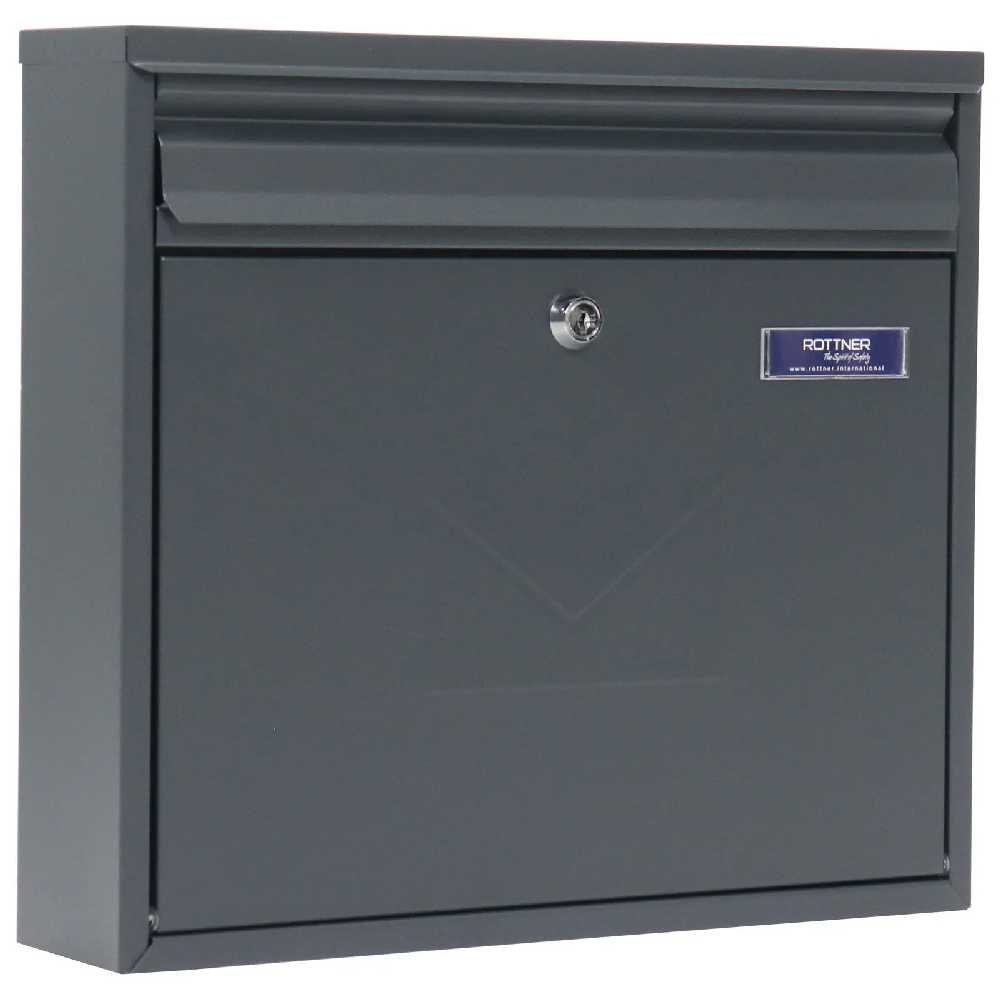 Rottner Teramo oceľová poštová schránka, antracit