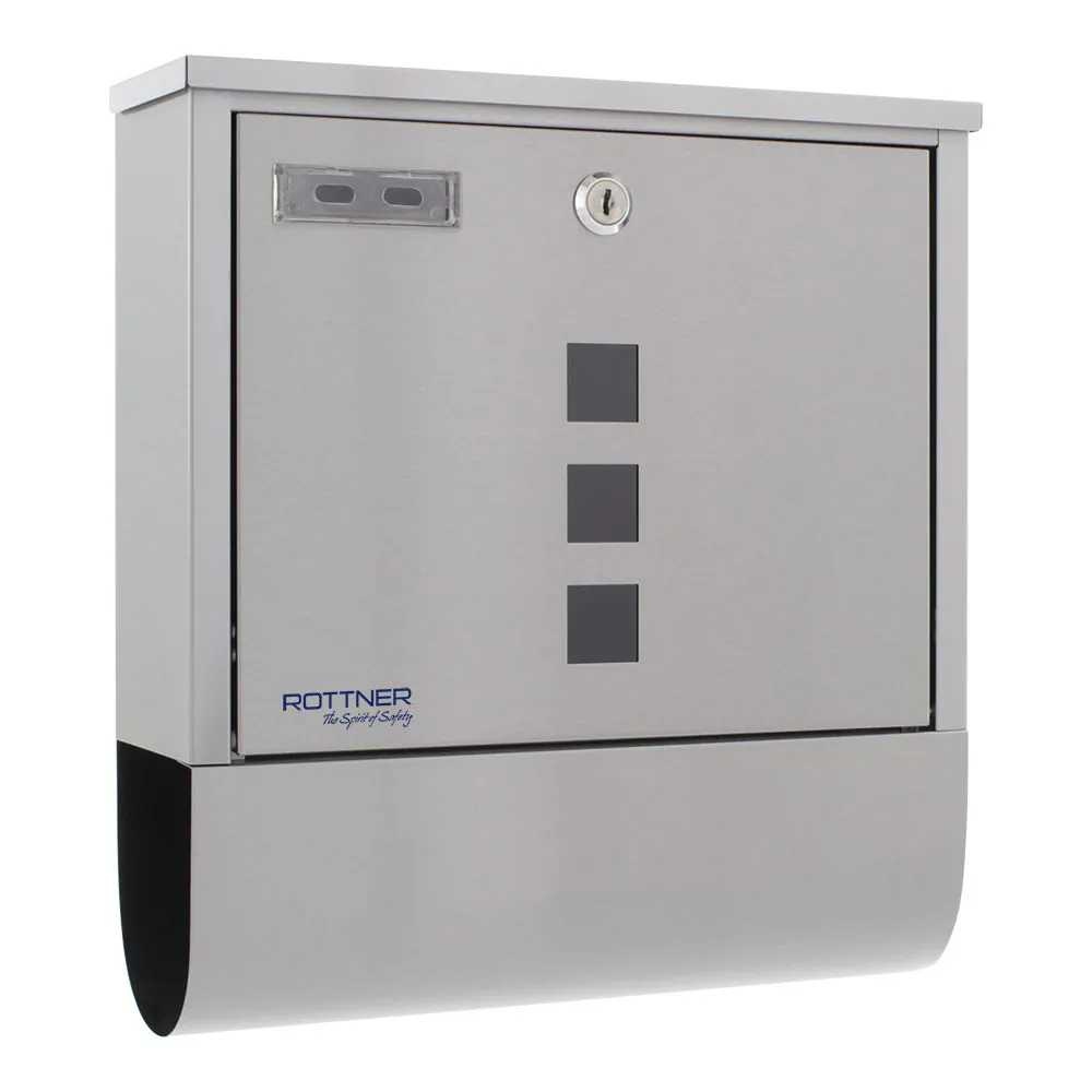 Rottner Costa poštová schránka s tubusom, nerez