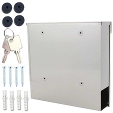 Rottner Kensington poštová schránka s tubusom na noviny, nerez - 4