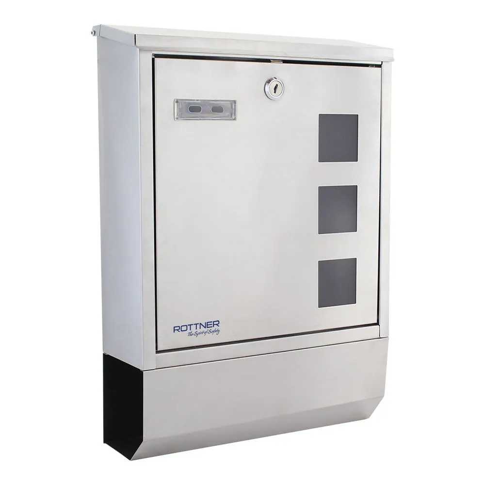 Rottner Corto poštová schránka s tubusom, nerez
