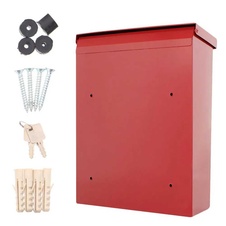 Rottner Brighton oceľová poštová schránka, červená - 4
