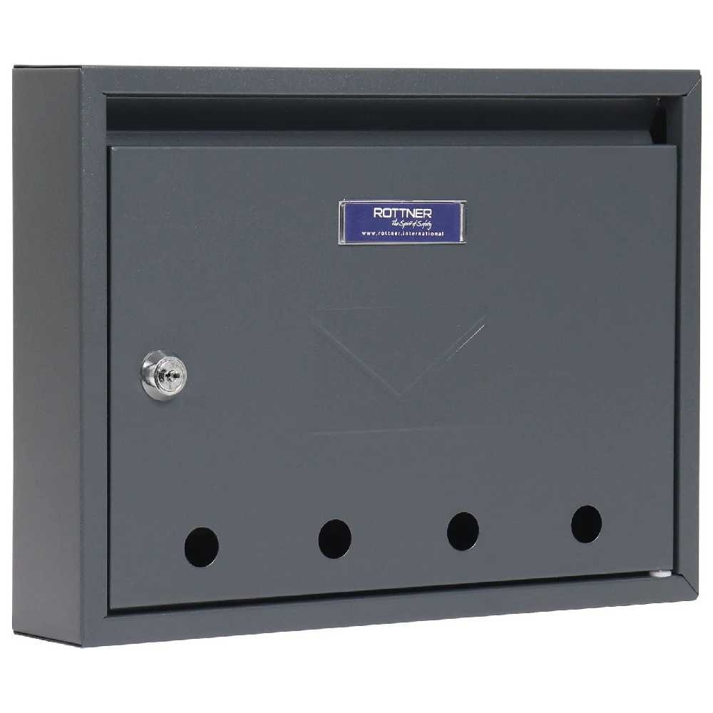 Rottner Imola oceľová poštová schránka, antracit